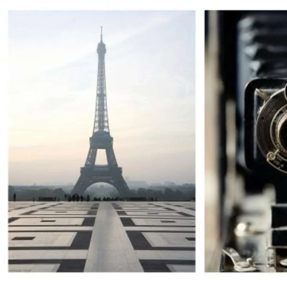 IKEA BILD Eiffel Tower Wall Art in Black and White
